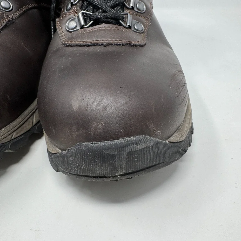 Eddie Bauer Everett Hiker‎ Hiking Boots Brown Leather Men's Size 12 M